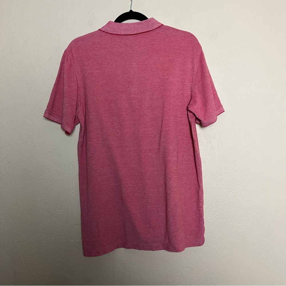 Izod men short sleeve polo‎ red white shirt size M - Picture 6 of 14